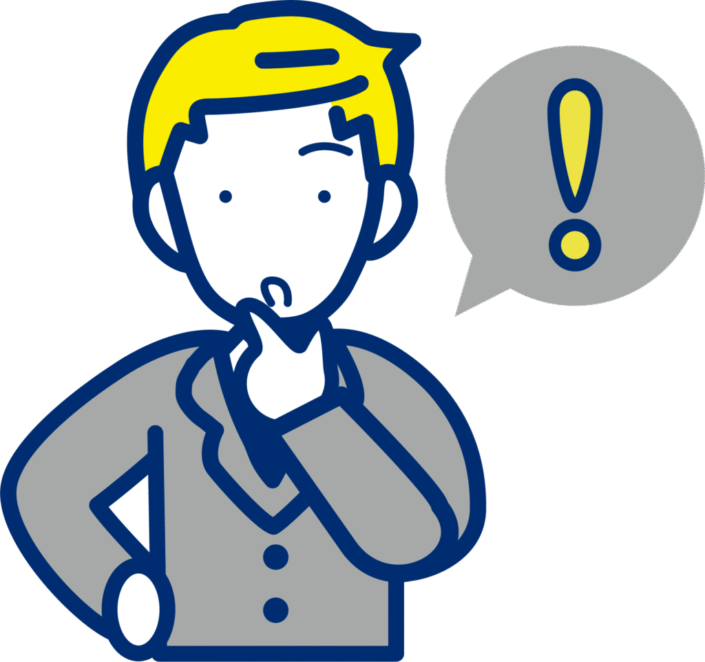 ピカっとひらめく男性社員