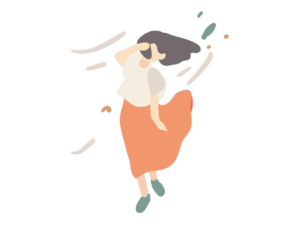 周囲の感情や状況に影響され心が揺れている様子のイメージ